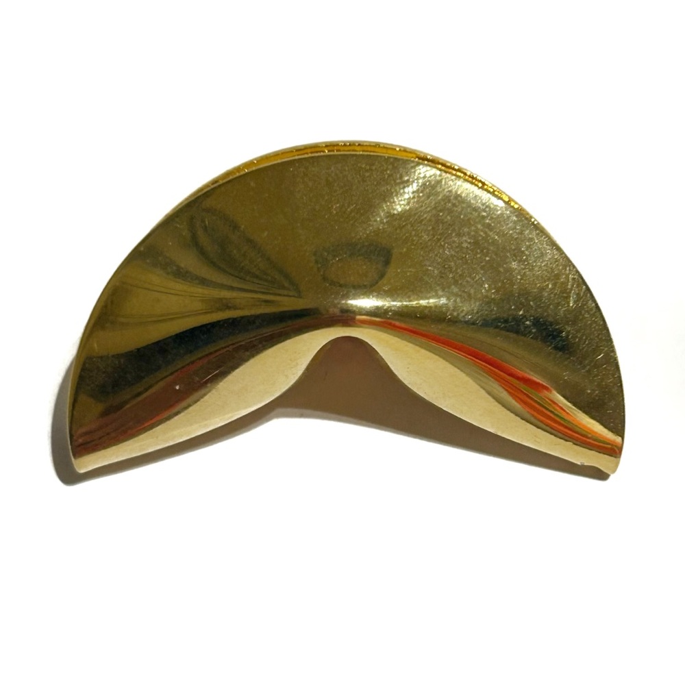 Unique Gold Tone Fortune Cookie Necklace Pendant Asian Chinese Food Mandarin Fun